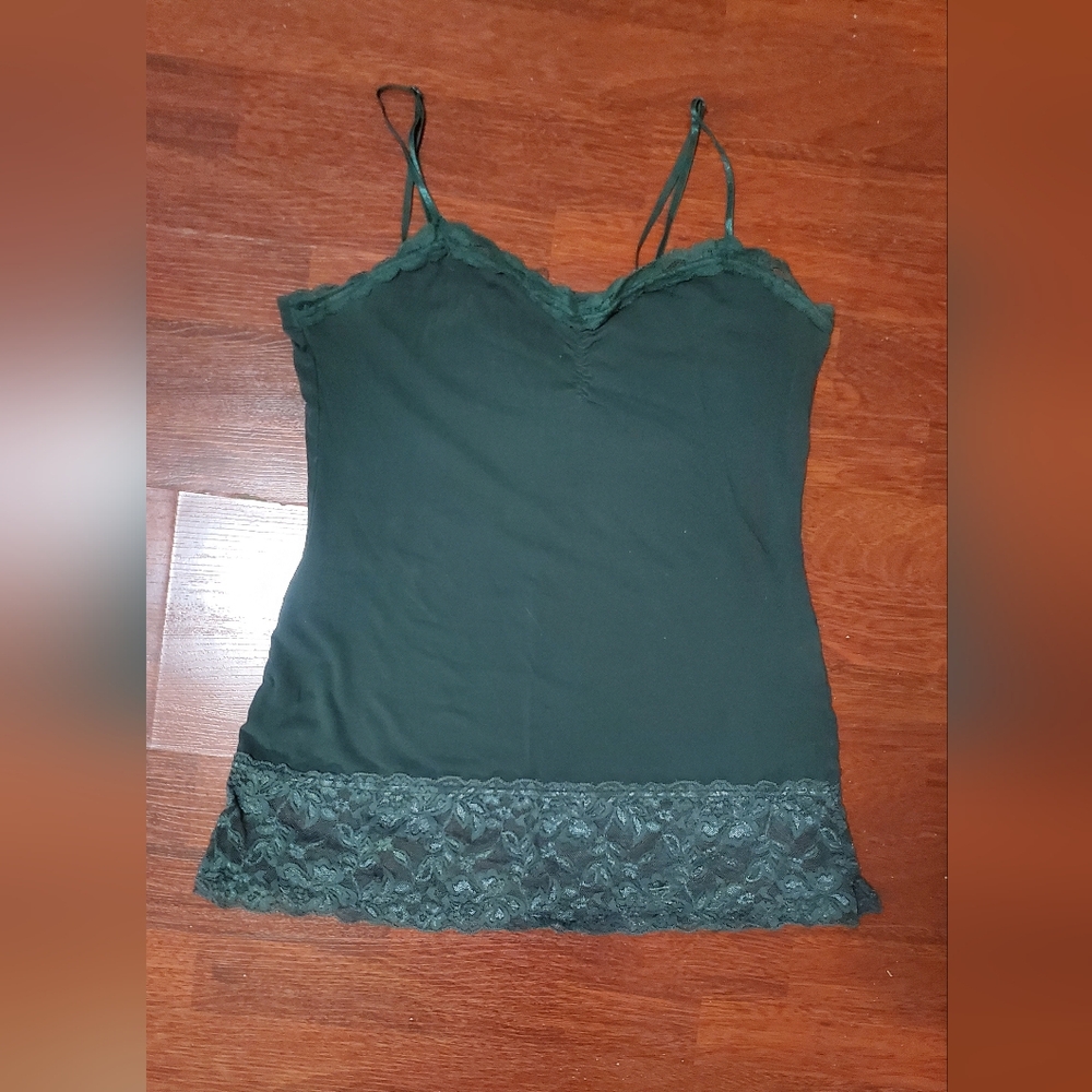 Warehouse One Forest Green Tank Top